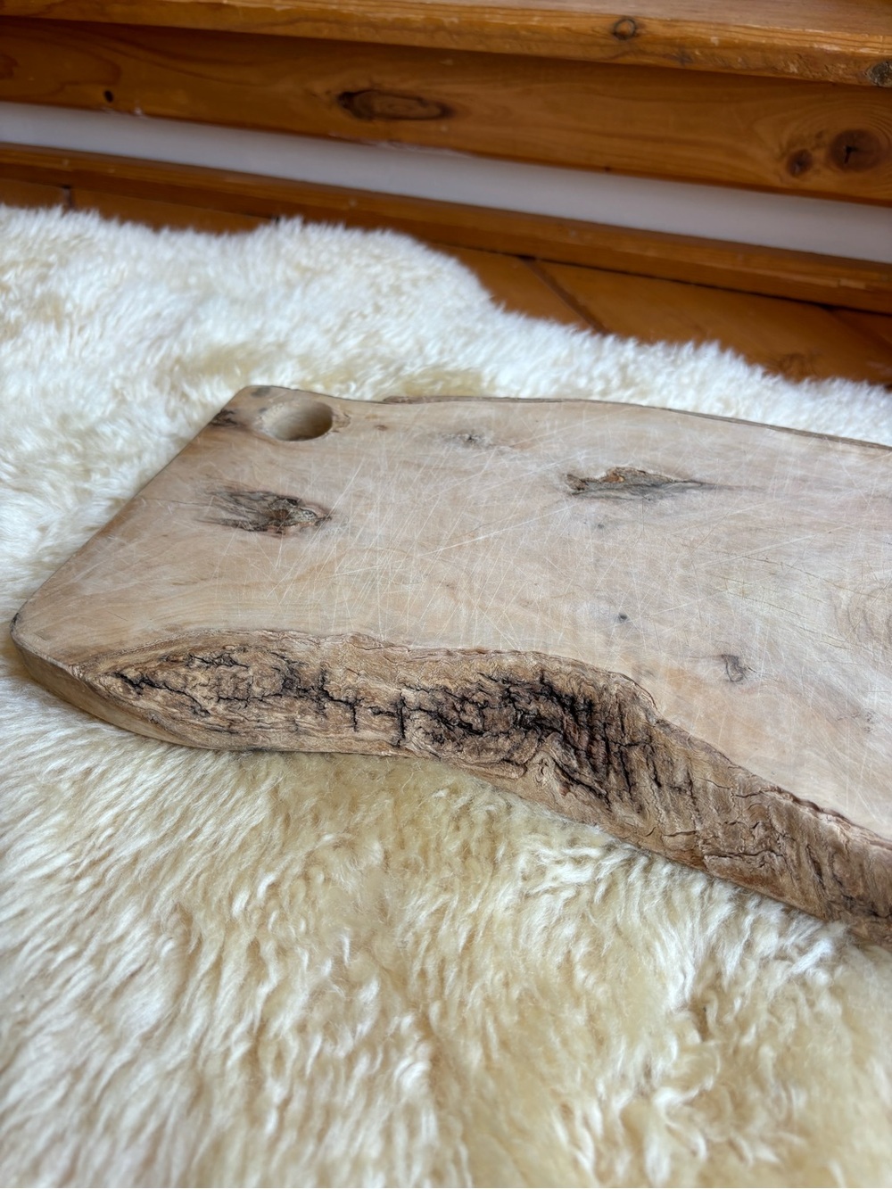 Live Edge Wooden Cutting Board - Picture 2 of 6